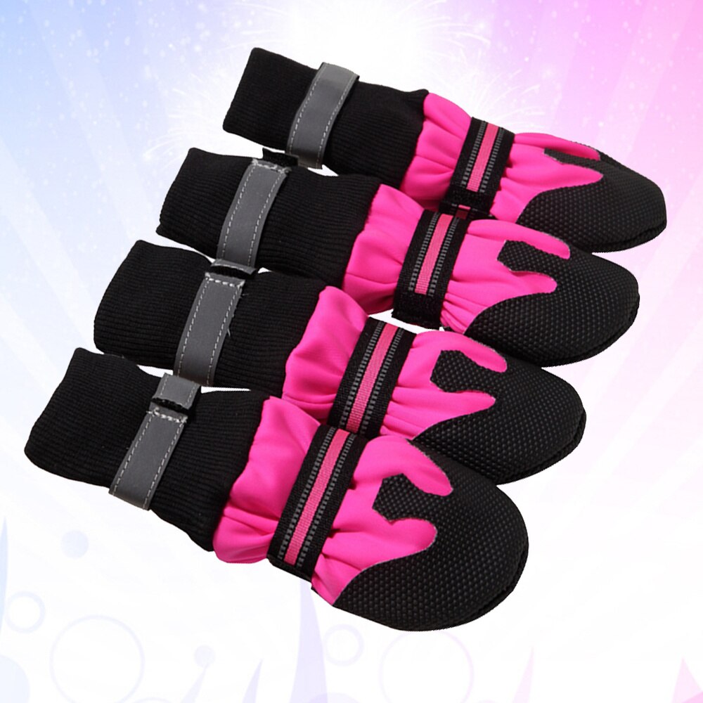 1 set warme schoenen voor huisdieren, stijlvolle buitenlaarzen voor honden, antislip wandelschoenen voor huisdieren, zachte comfortabele laarzen voor huisdieren, koele schoenen voor huisdieren