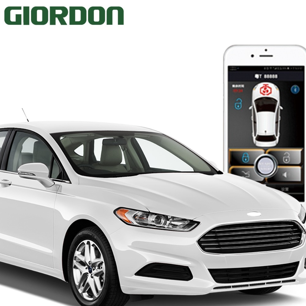 Handy, Mobiltelefon APP Auto Bluetooth Verknüpfung Auto Alarm System keyless Eintrag System Automatische stamm öffnung autostart zentralverriegelung stil PKE