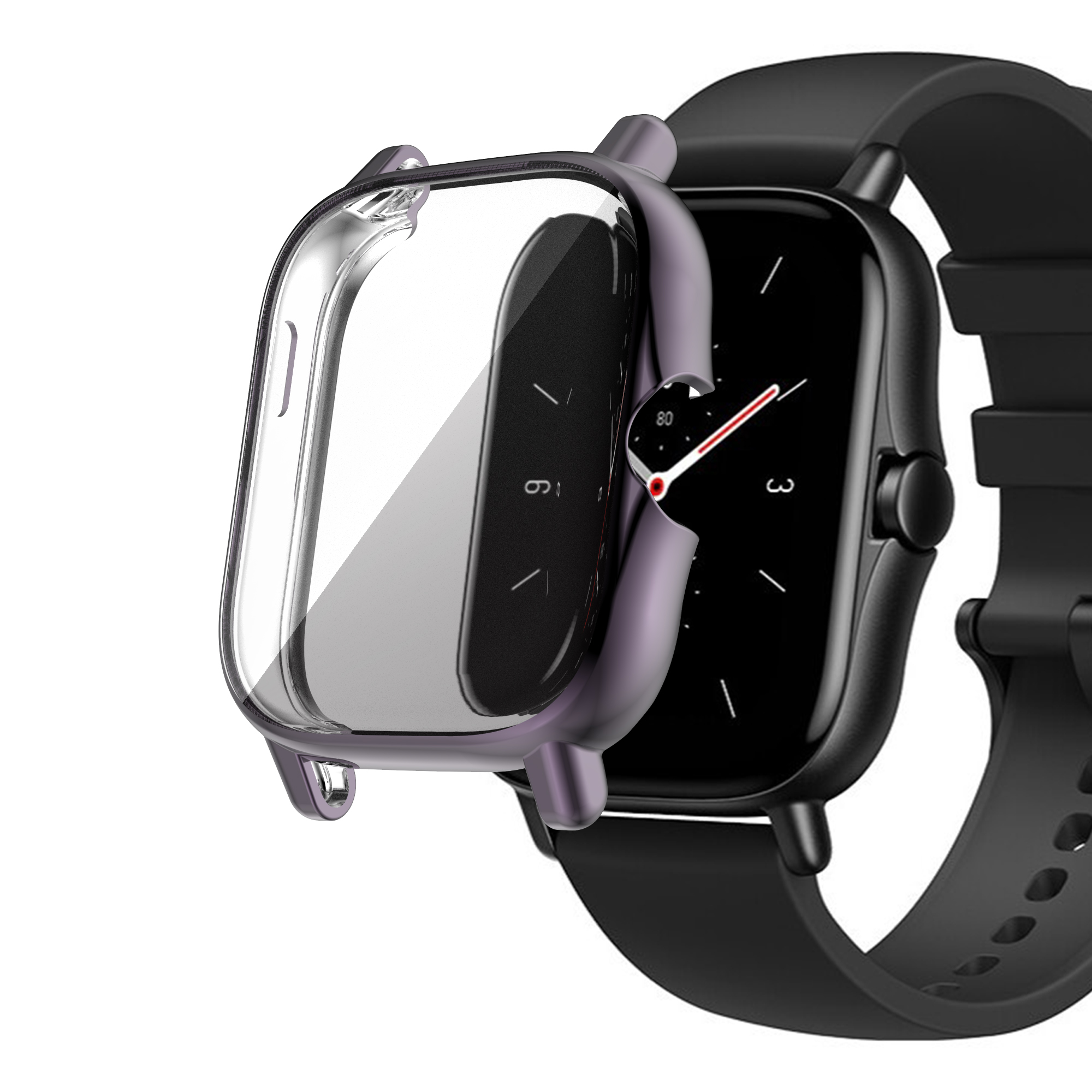 Funda protectora de TPU para Amazfit GTS 2/2e/3/4, funda protectora de pantalla para Huami Amazfit Bip U/GTS 2 Mini, carcasa protectora para reloj
