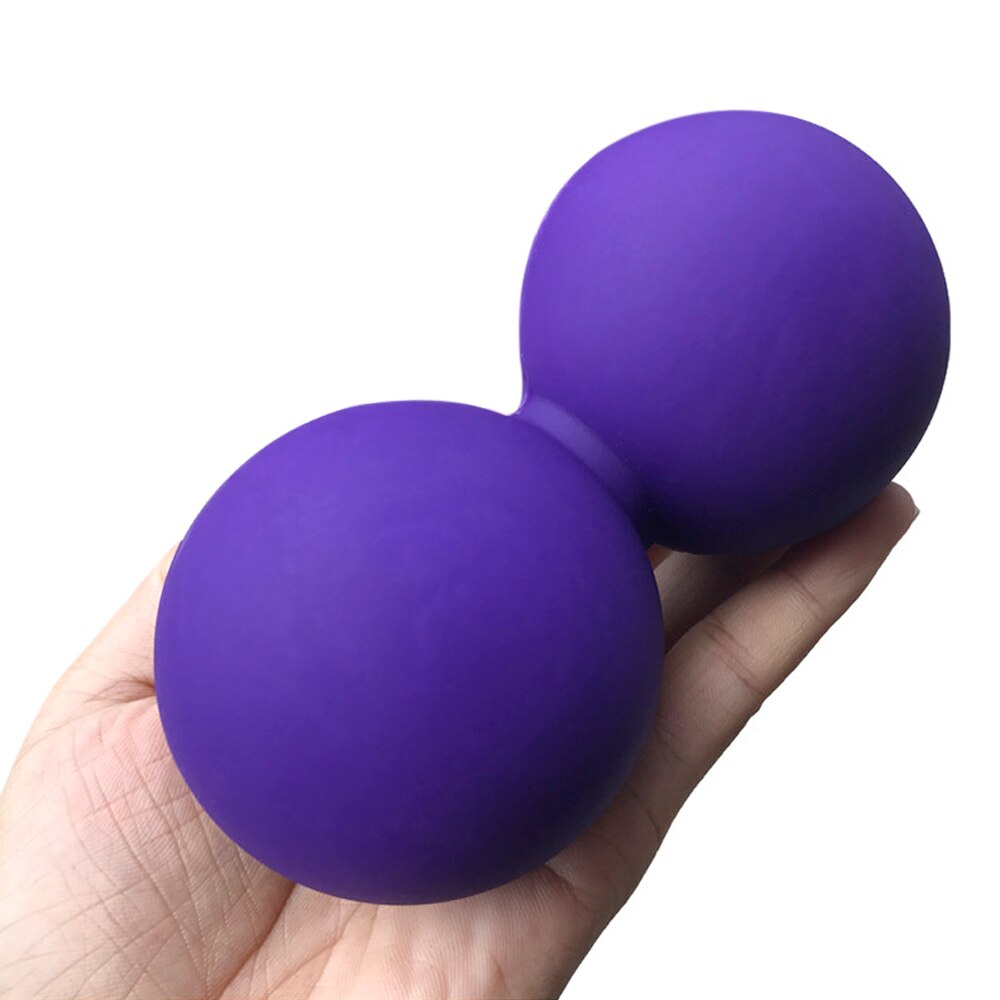 Yoga Peanut Massage Balls Double Lacrosse Ball Exercise Ball Silicone Deep Tissue Massage Muscle Mobility Ball Fitness Equipment