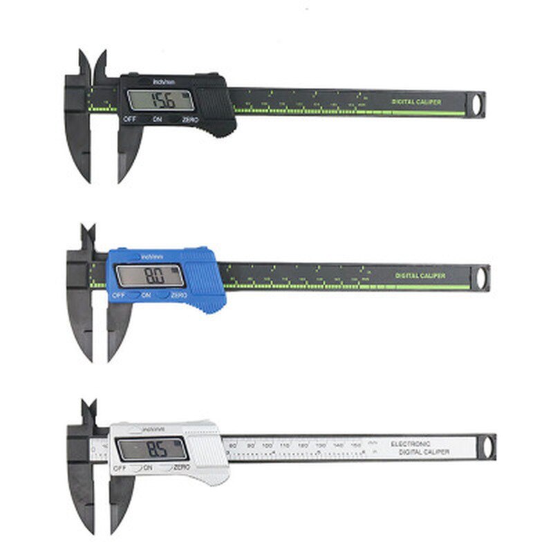 150mm 100mm Electronic Digital Caliper Carbon Fiber Dial Vernier Caliper Gauge Micrometer Measuring Tool Digital Ruler