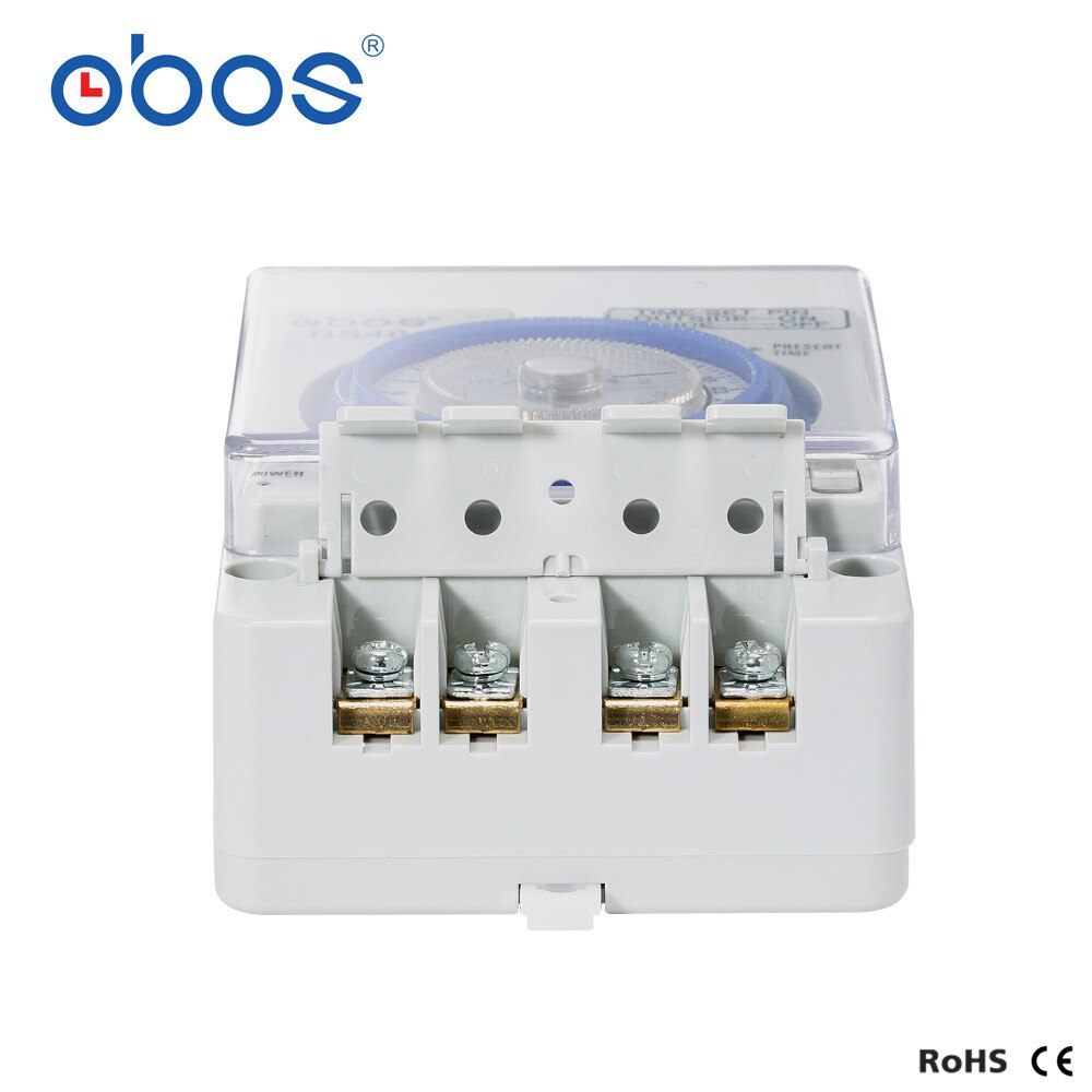 power failure memory AC100-240V timer mechanical din rail time switch with 96 times off /on time set range 15 min