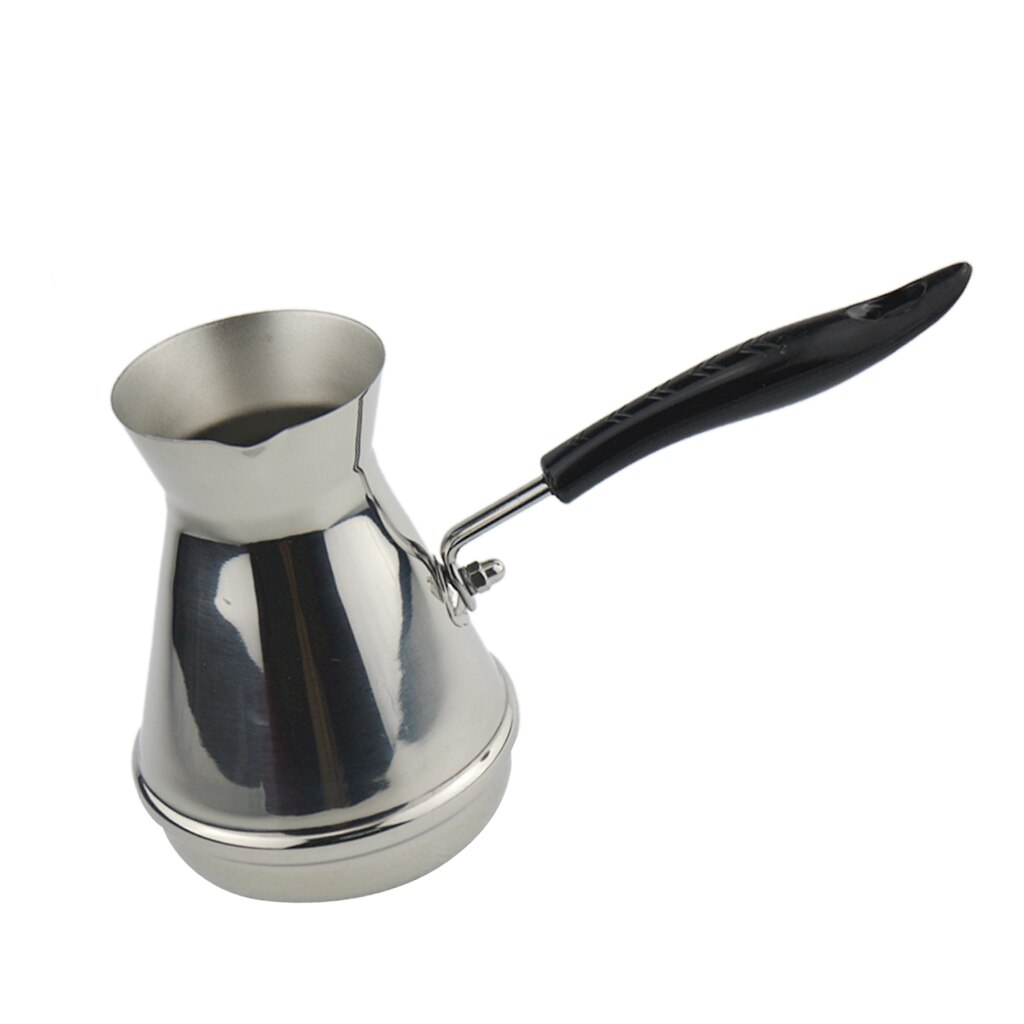 350ml de aço inoxidável cezve turco pote de café punho longo moka pote ibrik vintage jazzva briki manteiga derretimento pote de café utensílio