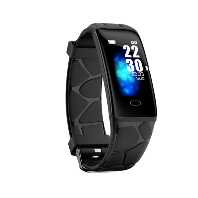Meertalige  e58 slimme armband digitale horloge waterdichte sportcamera smartwatch hartslag bloeddruk gezondheidsmonitor: Zwart