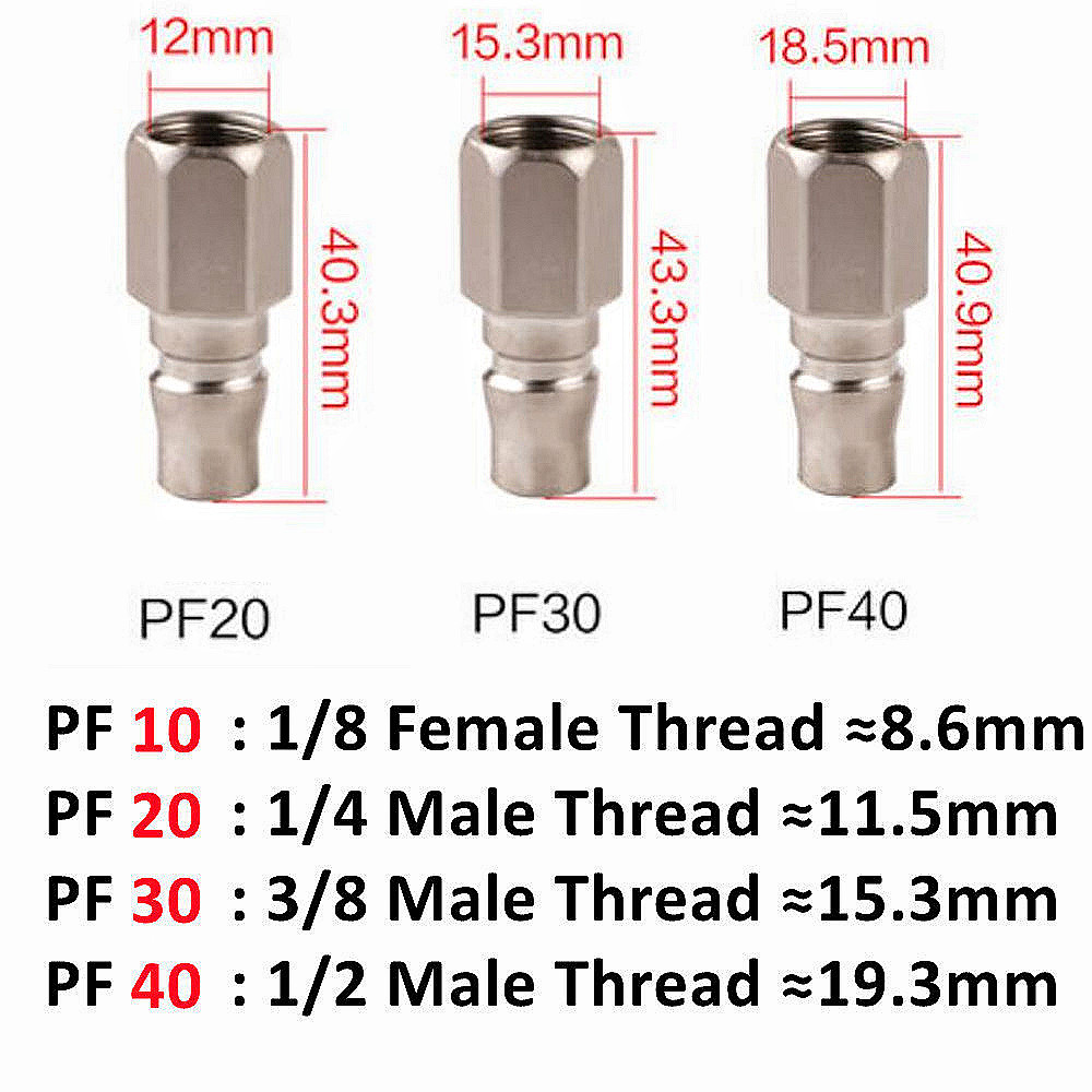 Pneumatic Fitting C Type Self-locking Quick Coupling Connector Coupler For Air Compressor SP PP SM PM SH PH SF PF 10 20 30 40