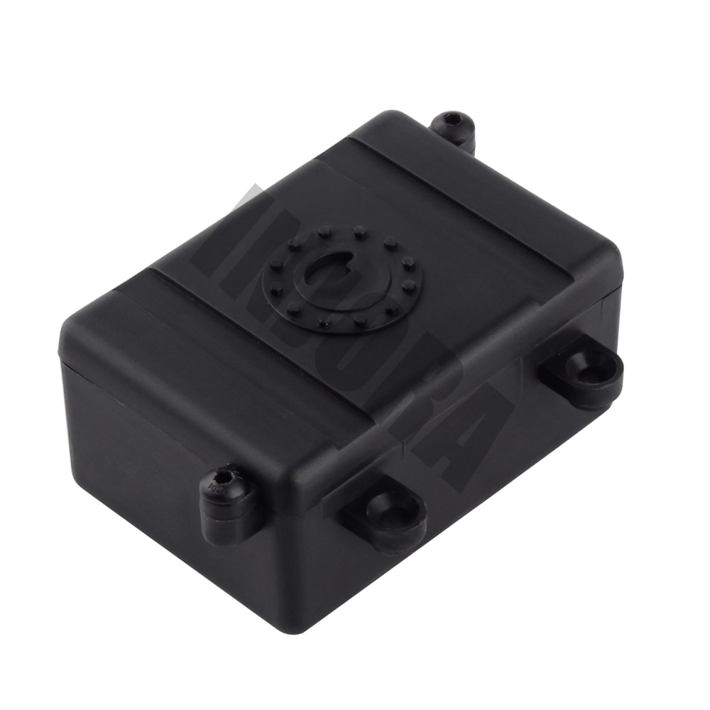 INJORA Black Plastic RC Car Radio Receiver Box for 1/10 Axial SCX10 D90 D110 RC Crawler Car