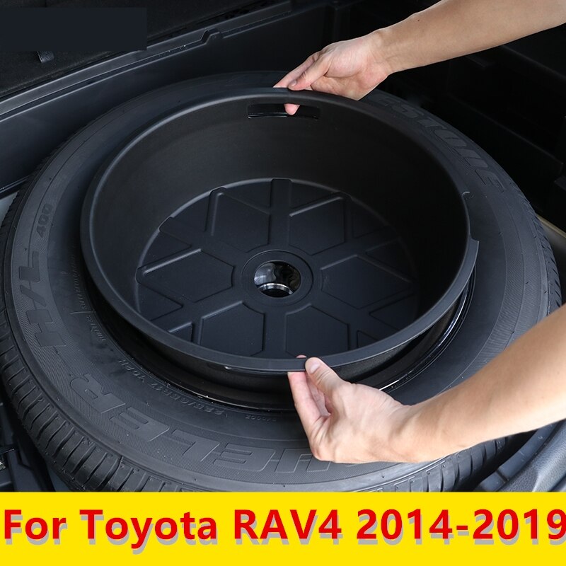 For Toyota RAV4 Trunk spare tire storage box change device box debris storage box decoration car Accessories