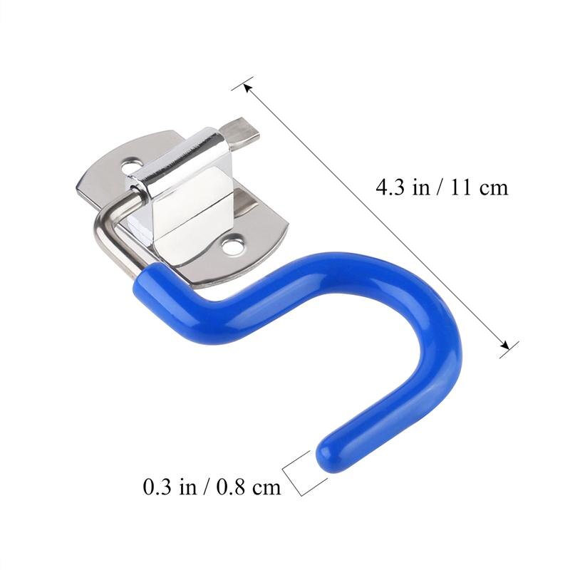Colgador en forma de S de acero inoxidable 3 uds., gancho de fregona, soporte para escoba, organizador montado en la pared, colgador de almacenamiento para cepillos