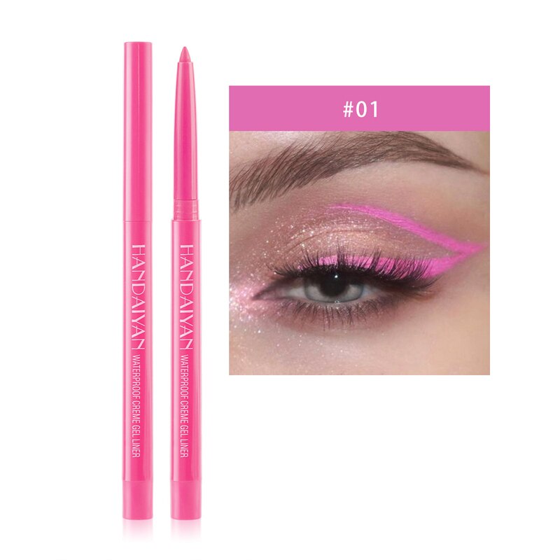 20-farbe Farbige Eyeliner Kuli Wasserdicht Perlglanz matt Lange anhaltende Eyeliner Gel Stift Auge Flüssigkeit Stift Lidschatten kosmetik