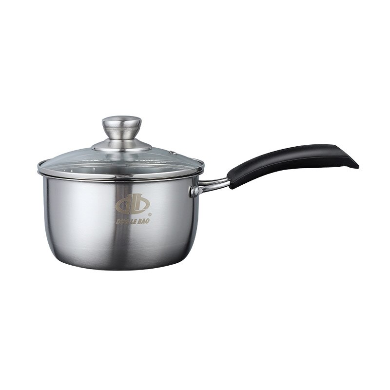 Stainless steel small milk pot, mini soup pot, porridge and instant noodle milk pot, induction cooker, gas universal