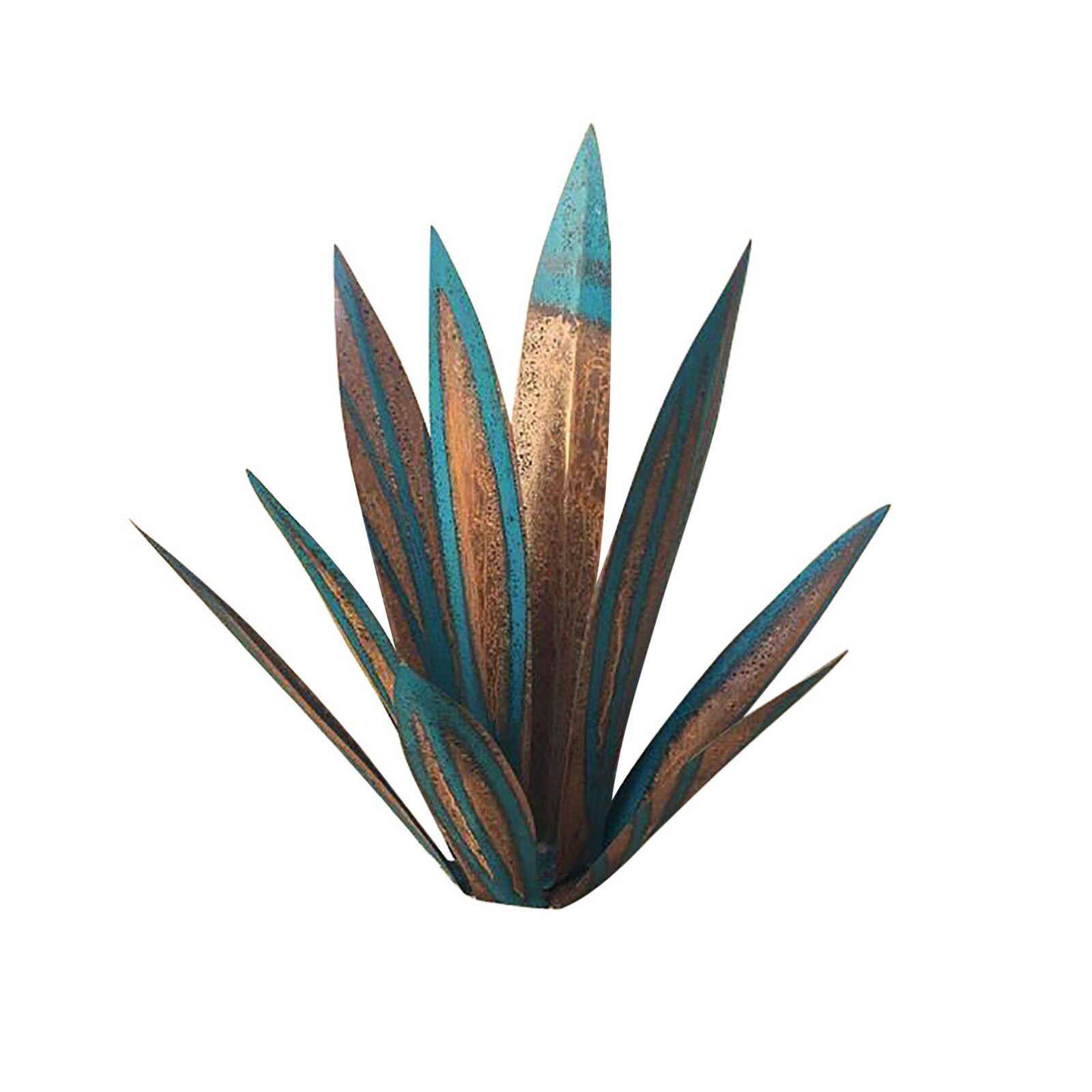 Plante d'agave en métal bricolage, Sculpture rustique de Tequila, décoration artistique de jardin de cour, décoration de maison, Figurines de jardin, piquet de cour