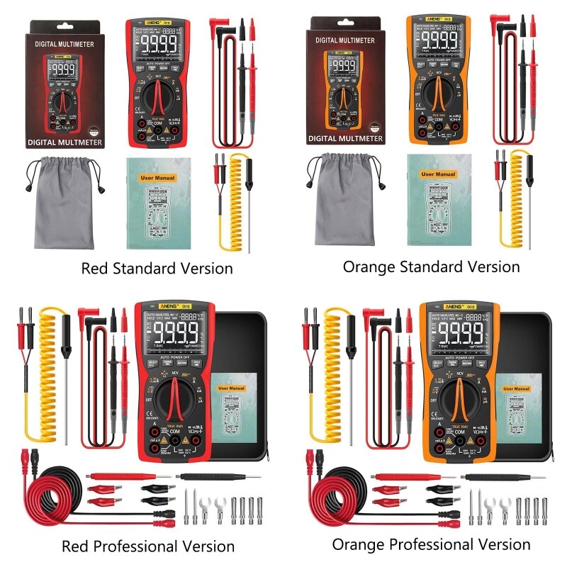 9999 Counts Digital Multimeter True RMS Analog LCR Meter Capacitor NCV Tester