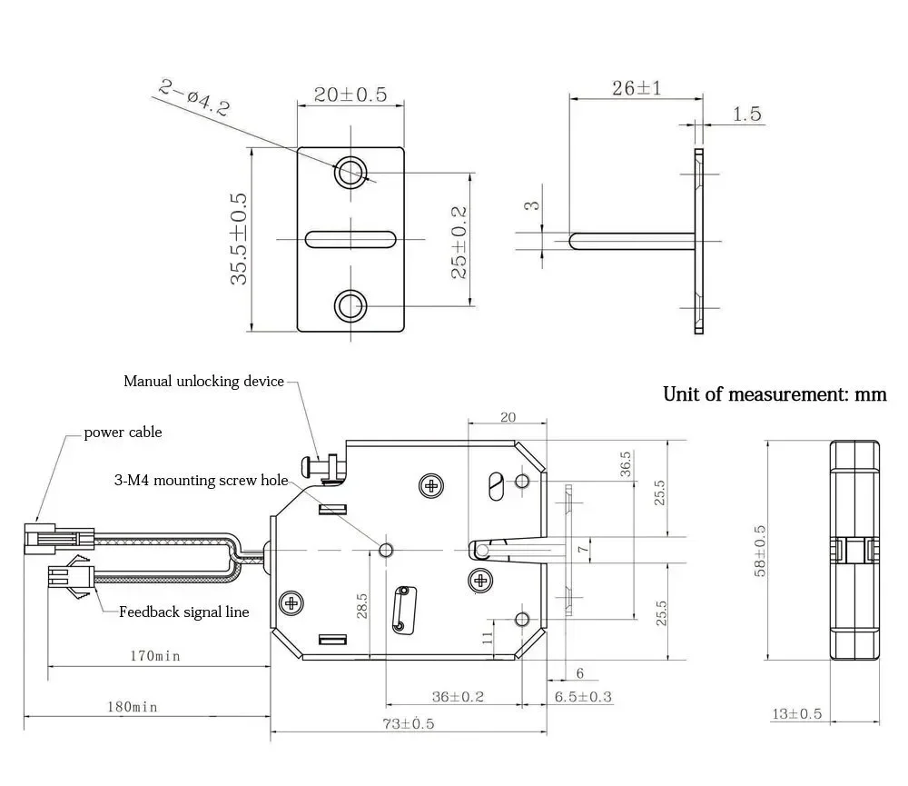 Deursloten Dc 12V Klein Elektromagnetisch Slot Automatische Automaat Elektrische Bediening Mini Kast Deur Elektronisch Slot