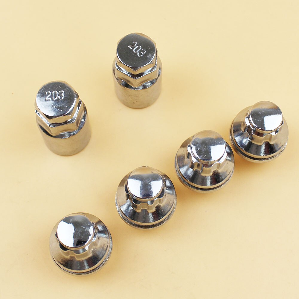 LARBLL Car Chrome Anti-theft Wheel Screw Bolt Lock Nut Key Adapter fit for Toyota COROLLA RAV4 YARIS CAMRY PRIUS HIGHLANDER ECHO