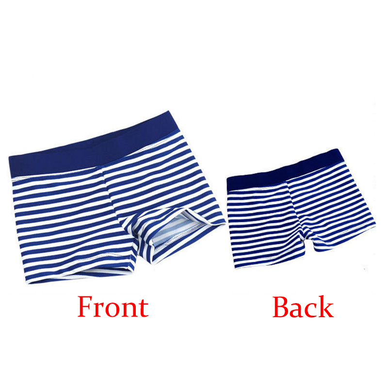 Boys Trunks Striped Swimming Trunks For Boys Swimsuit 2-8Years Children's Swimwear Kids Trunks Bathing Suit 1051: Blue / 8T-128cm