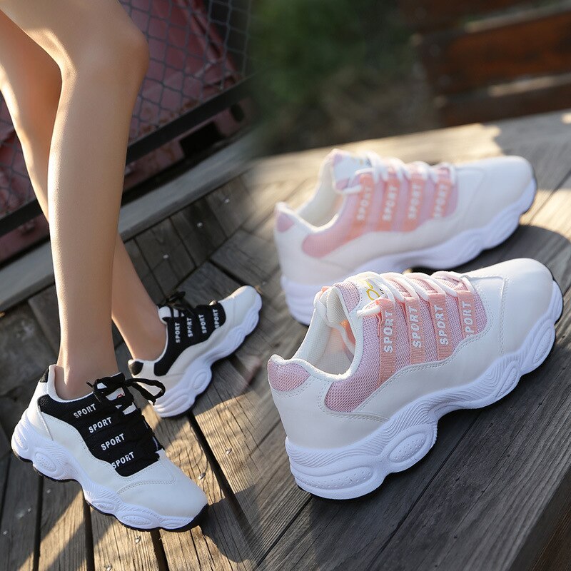 Fitness Cross Training Shoes Super Fire Chic Sport Shoes For Women Flat Net White Sneakers Shoes Tourism Casua Women Shoes