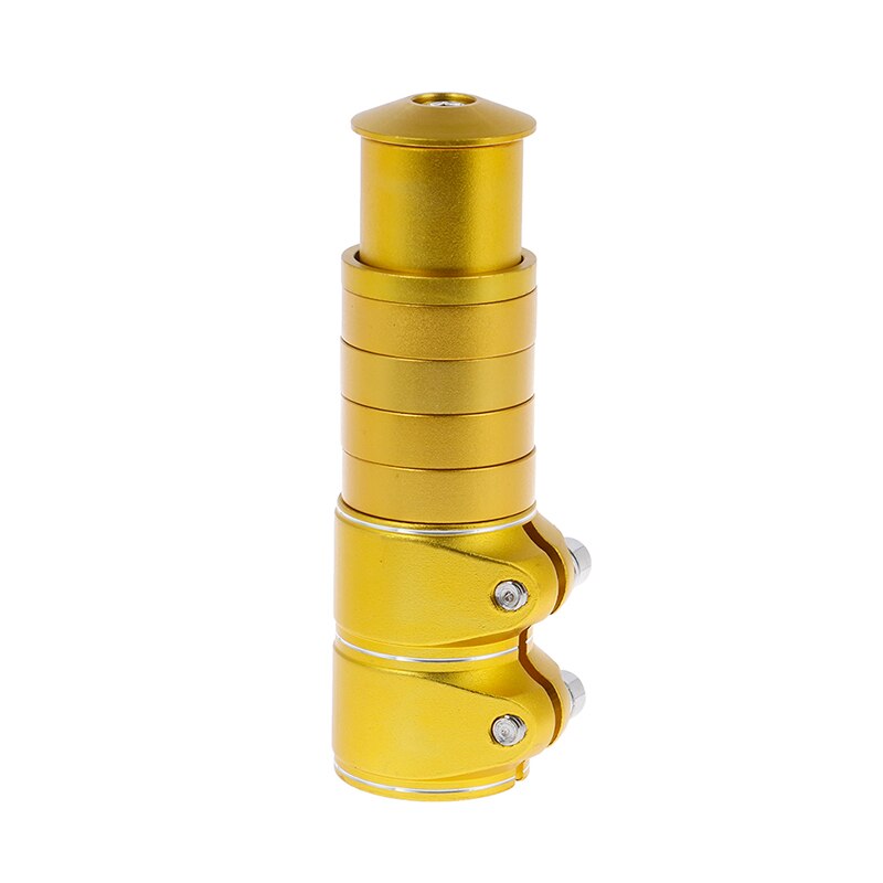 12cm cykelstyr extender cykel gaffel extender mtb mountainbikes cykling dele gaffel stilk hæve op udvidelse heads up: Guld