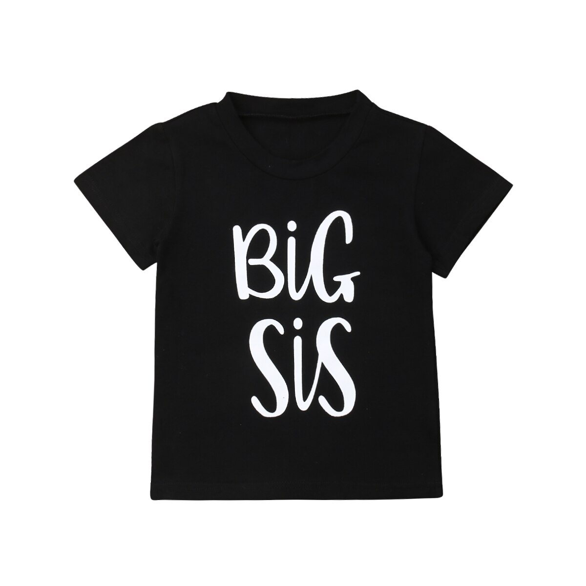 0-6T Kleiner Bruder Große Schwester Kinder Baby Jungen Mädchen Baumwolle T-shirt Sommer Kurzarm Twins Passenden Tops nette t-shirt T: Sister 4 to 5 T