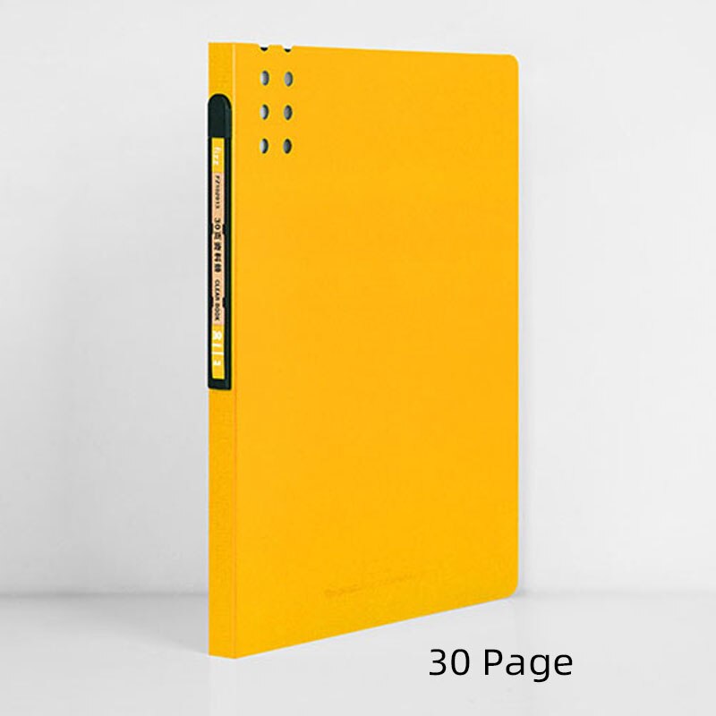 20/30 Pages A4 Information Booklet Insert Folders Commercial Data Book Office Supplies for Enterprise School Book: Orange 30Page