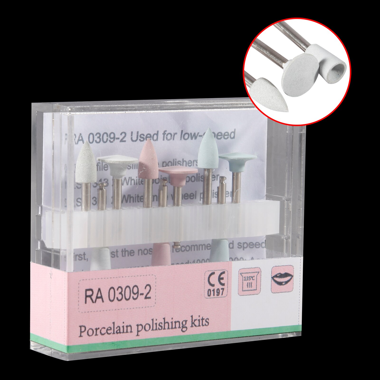 Dental Lab Dental Equipment Teeth Composite polisher Polishing Kit Low-speed Burs Drills Mixed/Tungsten Carbide Burs RA /HP 2.35: RA 0309-2