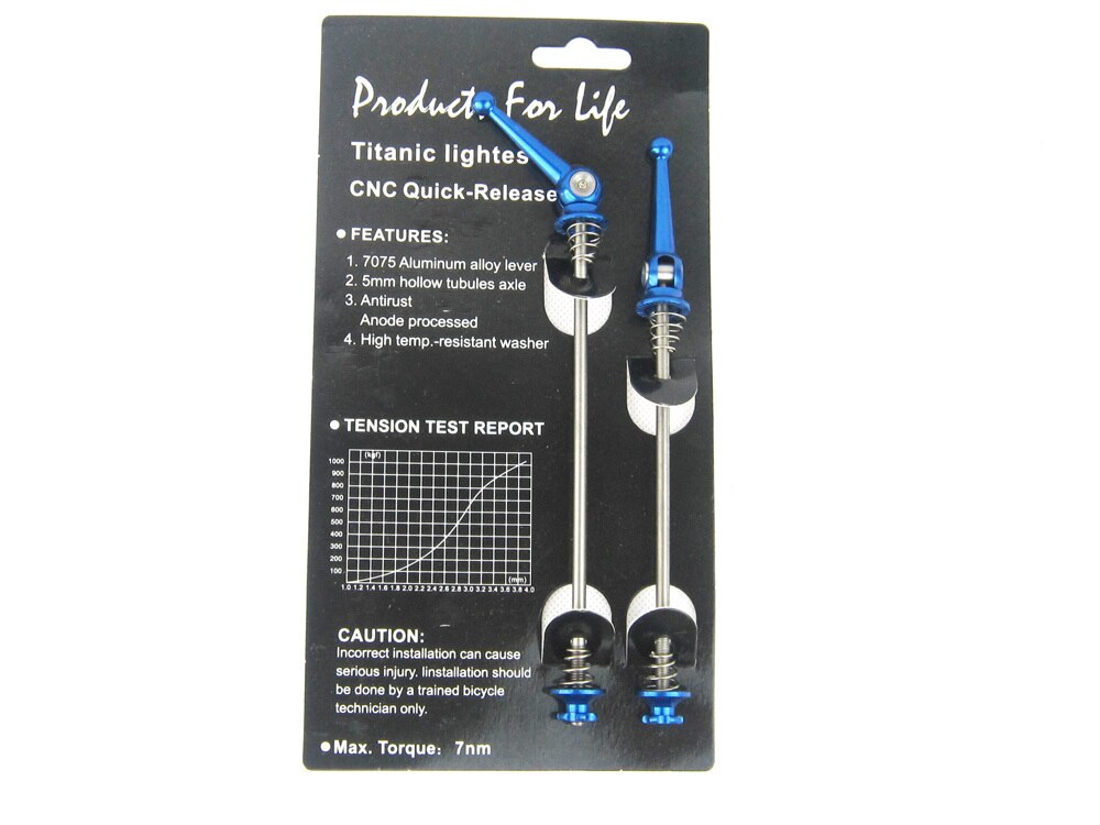 one pair Red color 48g MTB cycle Bicycle Super Light Titanium Alloy Ti Quick Release Wheel Skewer Hubs