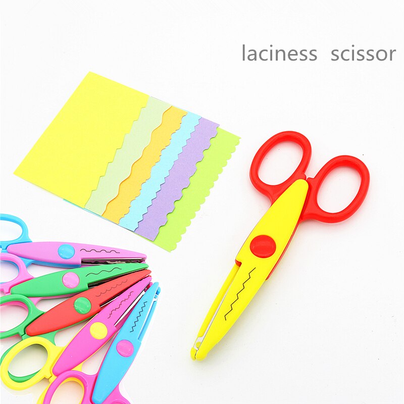 Decorative Wave laciness Edge Scissors DIY for Scrapbook Handmade Kids Artwork Card Safe