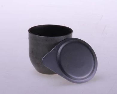 iron crucible with cover laboratory equipment
