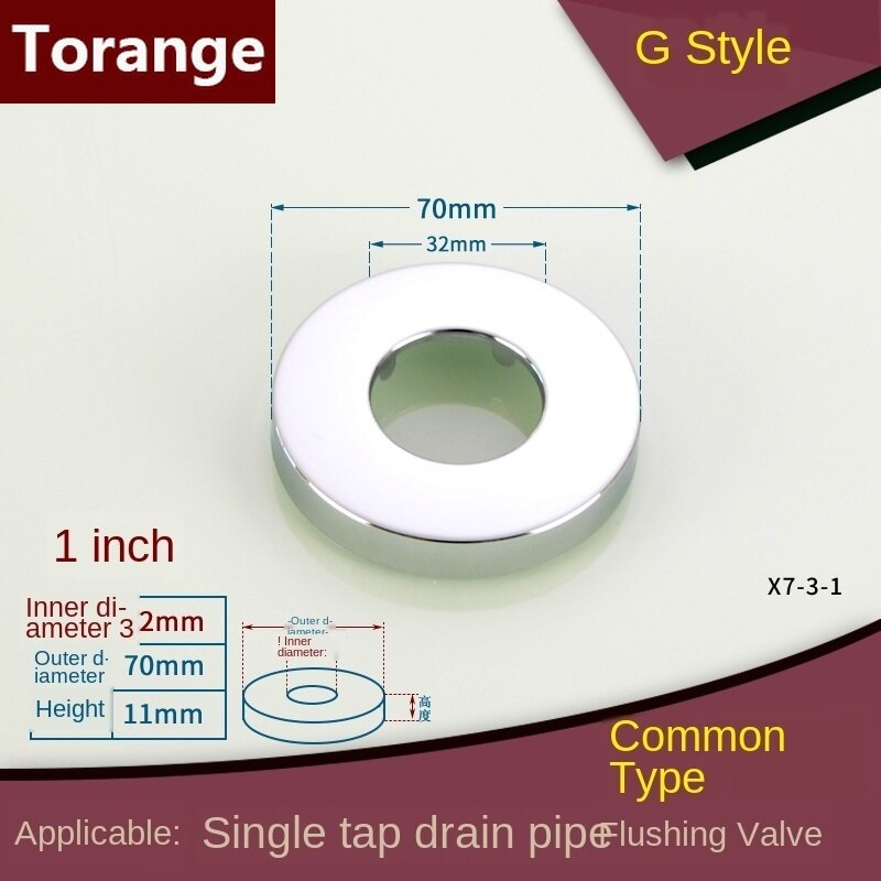 1/2Zoll Einlass Zauberstab wasserhahn ecke ventil laus abdeckung 1 zoll urinal spülen ventil ablauf rohr edelstahl dekorative abdeckung: G
