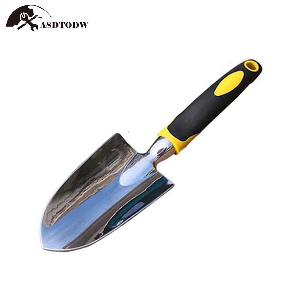 6pcs Aluminum Manual Garden Tools Set Soft Rubber Non-slip Handle Pruning Shears Trowels Transplant Cultivator Garden Hand Tools: trowel