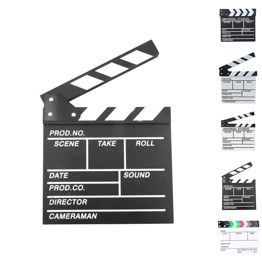 Réalisateur Film Clap Action scène claqueur conseil en bois Film Clap ardoise théâtre fête décoration Film claqueur conseil
