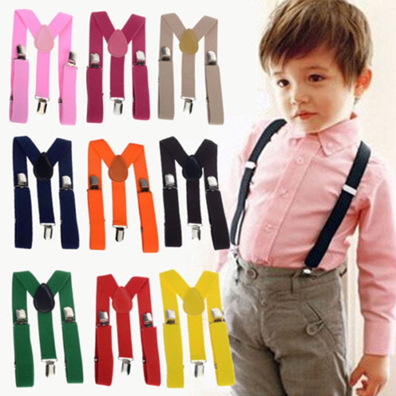 Tirantes de cinta elástica ajustable para niños y niñas, accesorios de boda para bebés, nueva