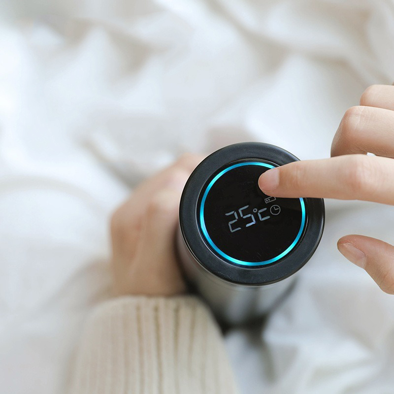 stainless steel smart cup mug wireless charging portable display temperature accompanying cup hand cup