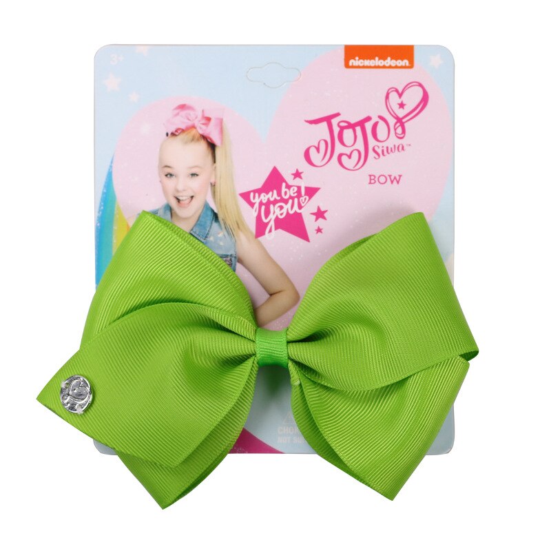 35 couleurs 5 pouces arcs pince à cheveux chapeaux cheveux arc pour bébé enfants filles à la main ruban nœud papillon cheveux accessoires: Vert clair