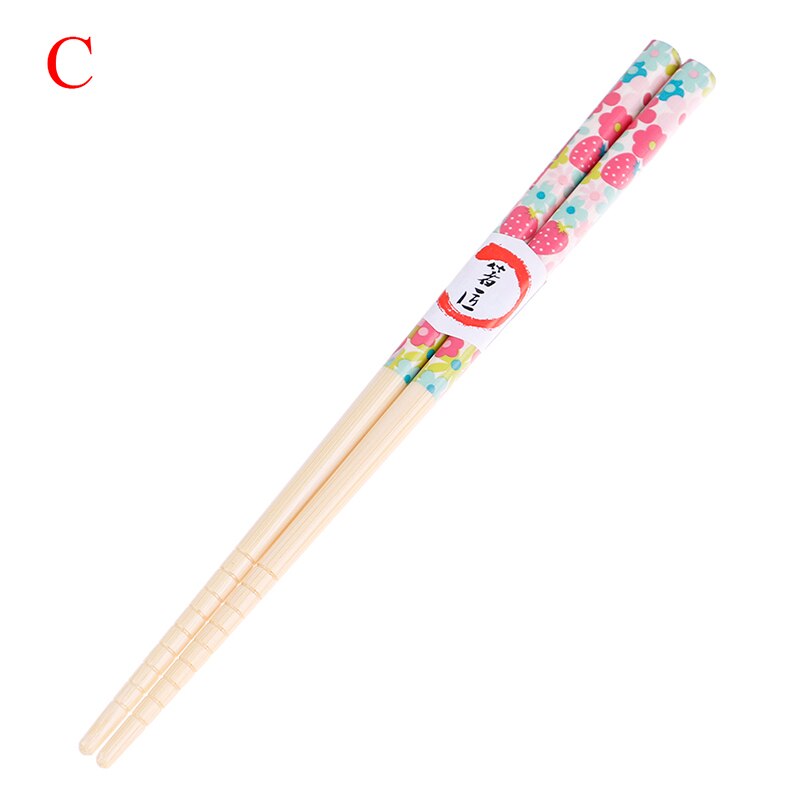 Kawaii bambusowe pałeczki dla dzieci Słodki kreskówka pałeczki stołbyć winnym prezenty dla dzieci naturalne wspólne pałeczki dla dzieci: C