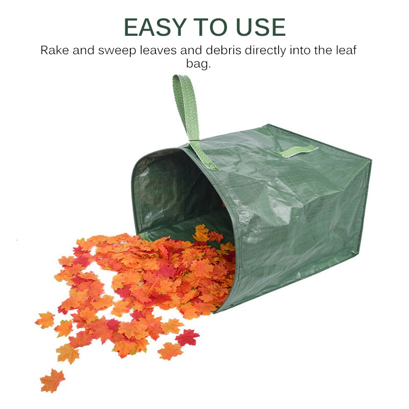 Grande Capacité Réutilisable Jardin Feuillus Sac Sac à Ordures de Jardin Pour Le Ramassage Des Feuilles Offre Spéciale