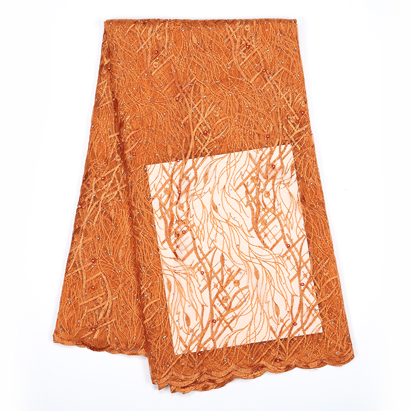 Koronka haftowana francuska koronka z afrykańską koronką tkanina ślubna z francuskiej koronki