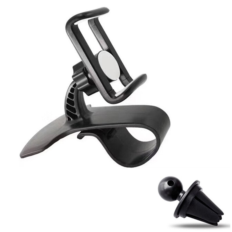 Universal 360 Degree Rotation Car Dashboard Mobile Phone Holder Stand Bracket HUD Non-Slip Flexible One Hand Operation: Default Title