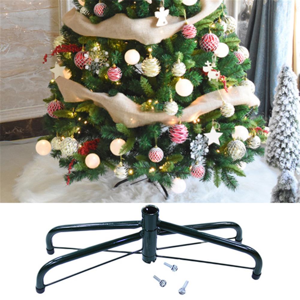 30/40/60Cm Opvouwbare Kerstboom Stand Base Metalen Rek Accessoires Decoratieve Boom Stand Ondersteuning Beugel Gat 1.9/3.2Cm