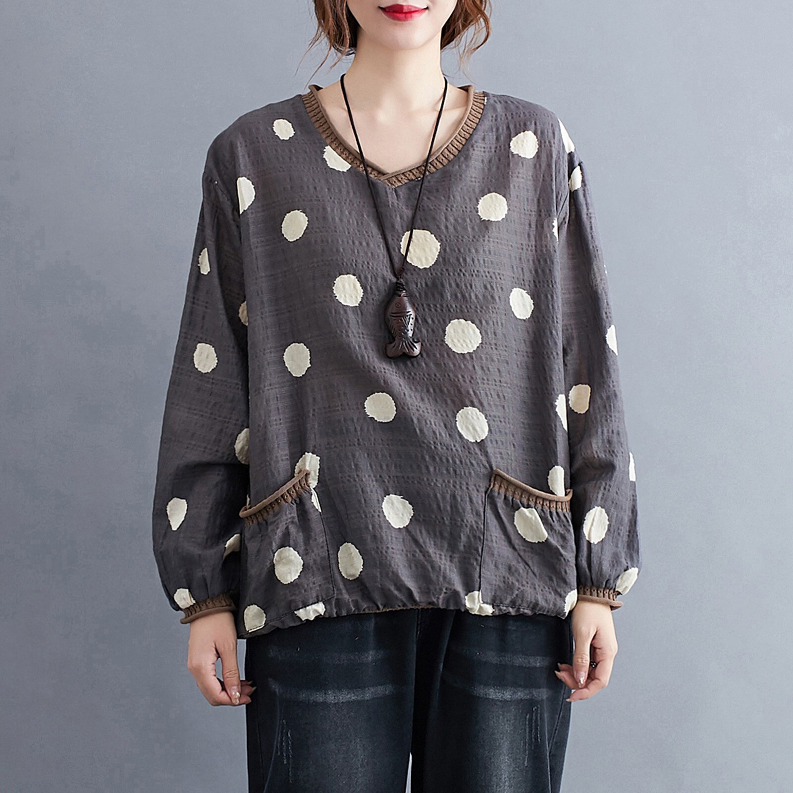 Dames Kanten top met lange mouwen | MS Mode