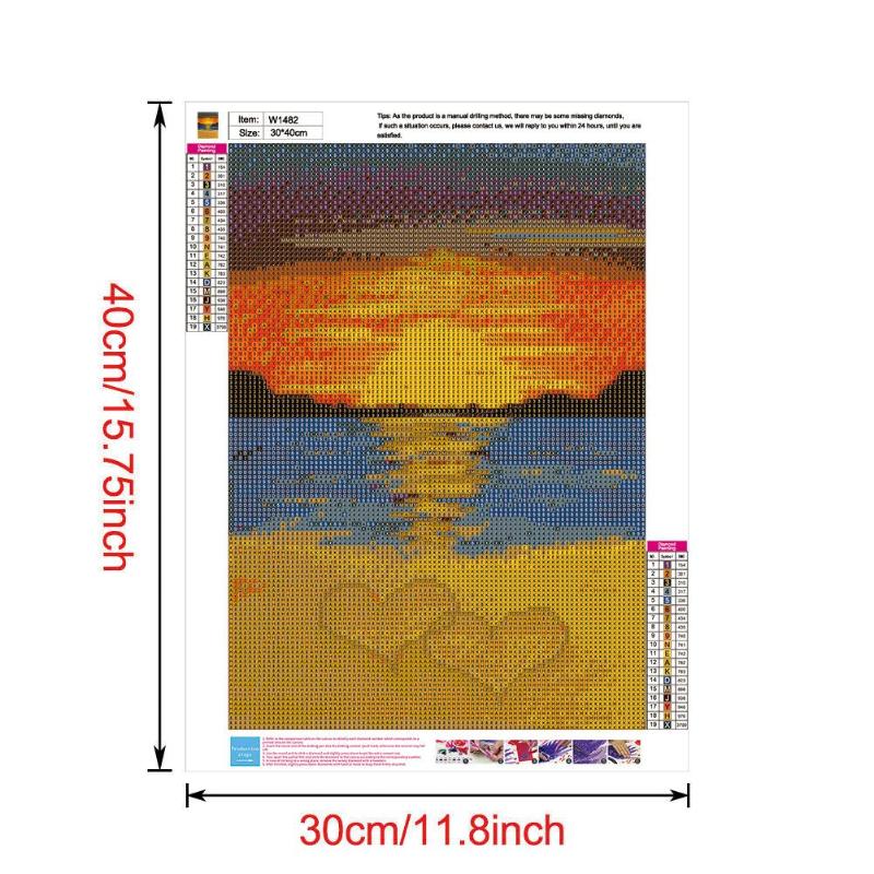 5D DIY Volledige Boor Diamant Schilderij Landschap Kruissteek Mozaïek Craft Kits Diamant Schilderij Tekening voor Thuis en Party Decor: J