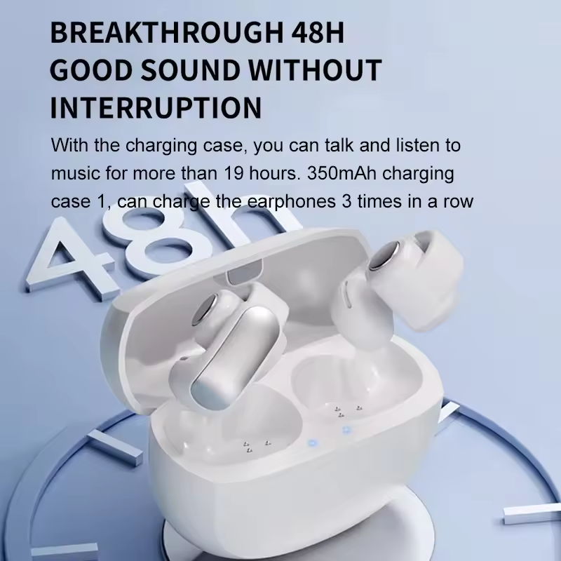 V12 Koptelefoon Draadloze Bluetooth 5.3 Open Headsets HiFi Stereo Sport Oordopjes HD Mic Call Oor Clip Hoofdtelefoon voor Ultra