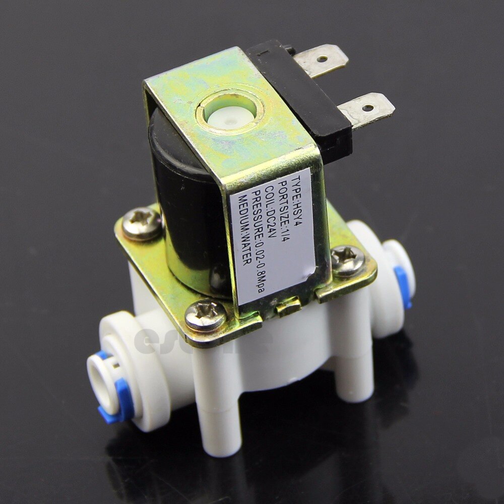 Plastic Electric Solenoid Valve for Ionizer Flow Switch Water Purifier Inlet DC 24V