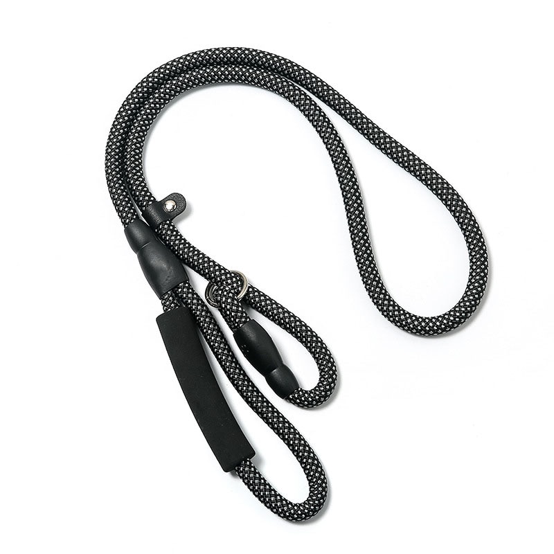 Pitting patroon Nylon Dog Training Leash verstelbare Honden P Keten Anti Kraag Wandelen Leidt Touw Foam handvat huisdier Trekkabel