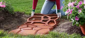 Bricolage-moule-moule pour pavé, pour le jardin