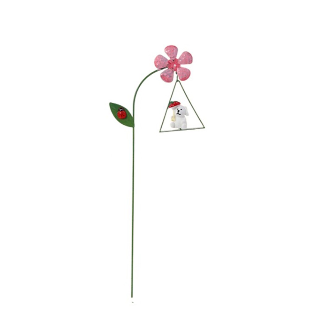 DIY Metall Blumentopf Windmühle Kleines Ebene DIY Blumenarrangement Zubehör Schaukel Leichte Pflanze Topf Ornament Heimat Dekor: Orange
