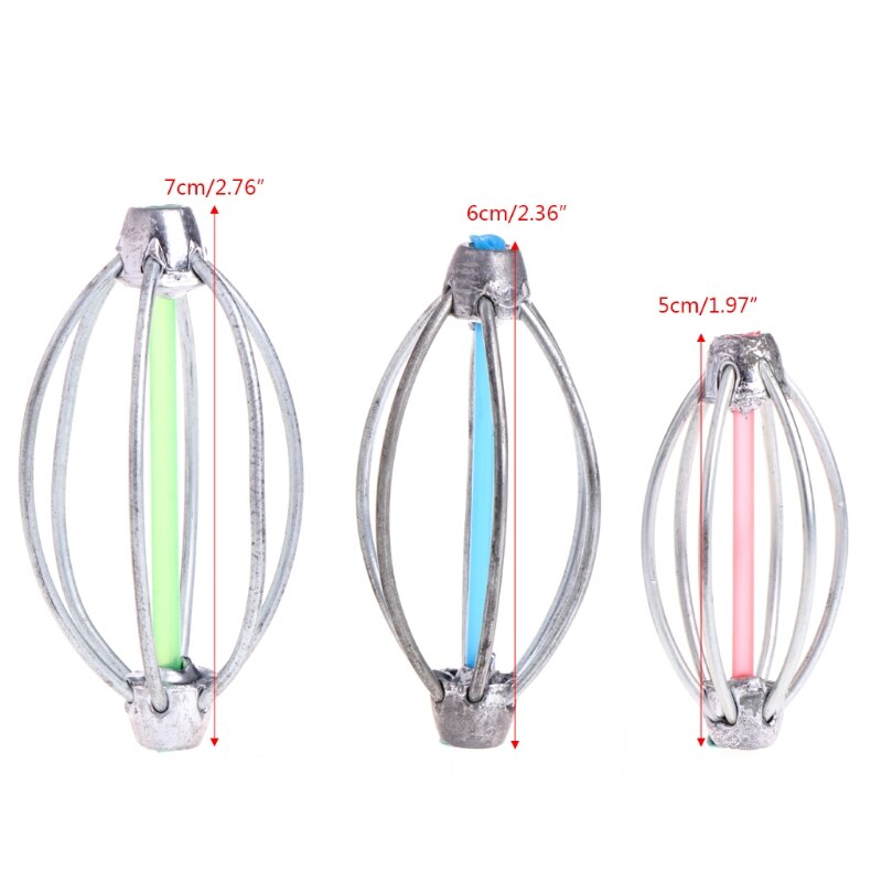 6 Wire Inline Lead Fishing Thrower Carp Fishing Catapults Method Carp Fishing Feeder With Lead Sinker Bait Hold 5cm 6cm 7cm