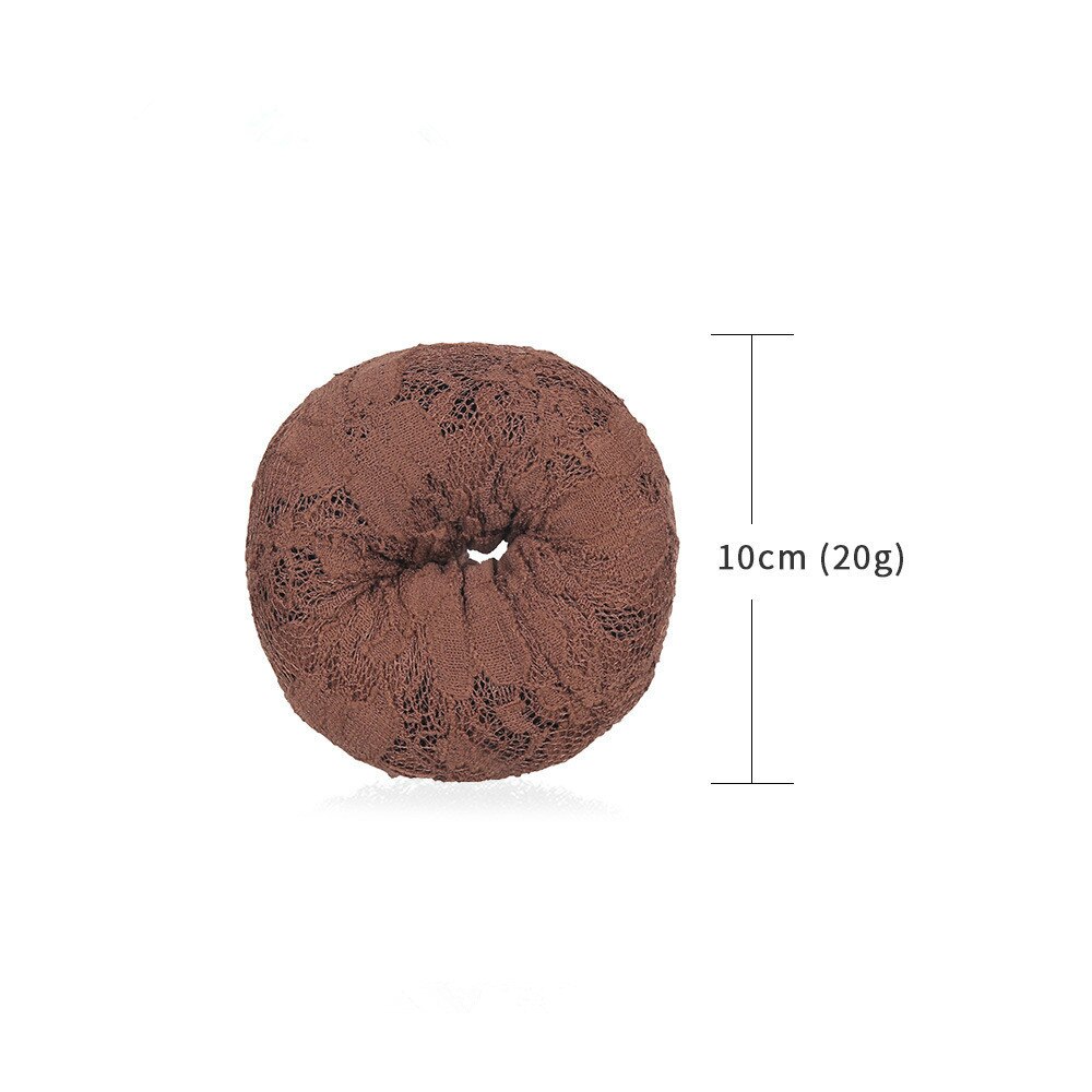 4size Magic Hair Bun Maker Accesories Chignon Magique Hair Donut Bun For Women Hair Styling Tools: 10cm Brown