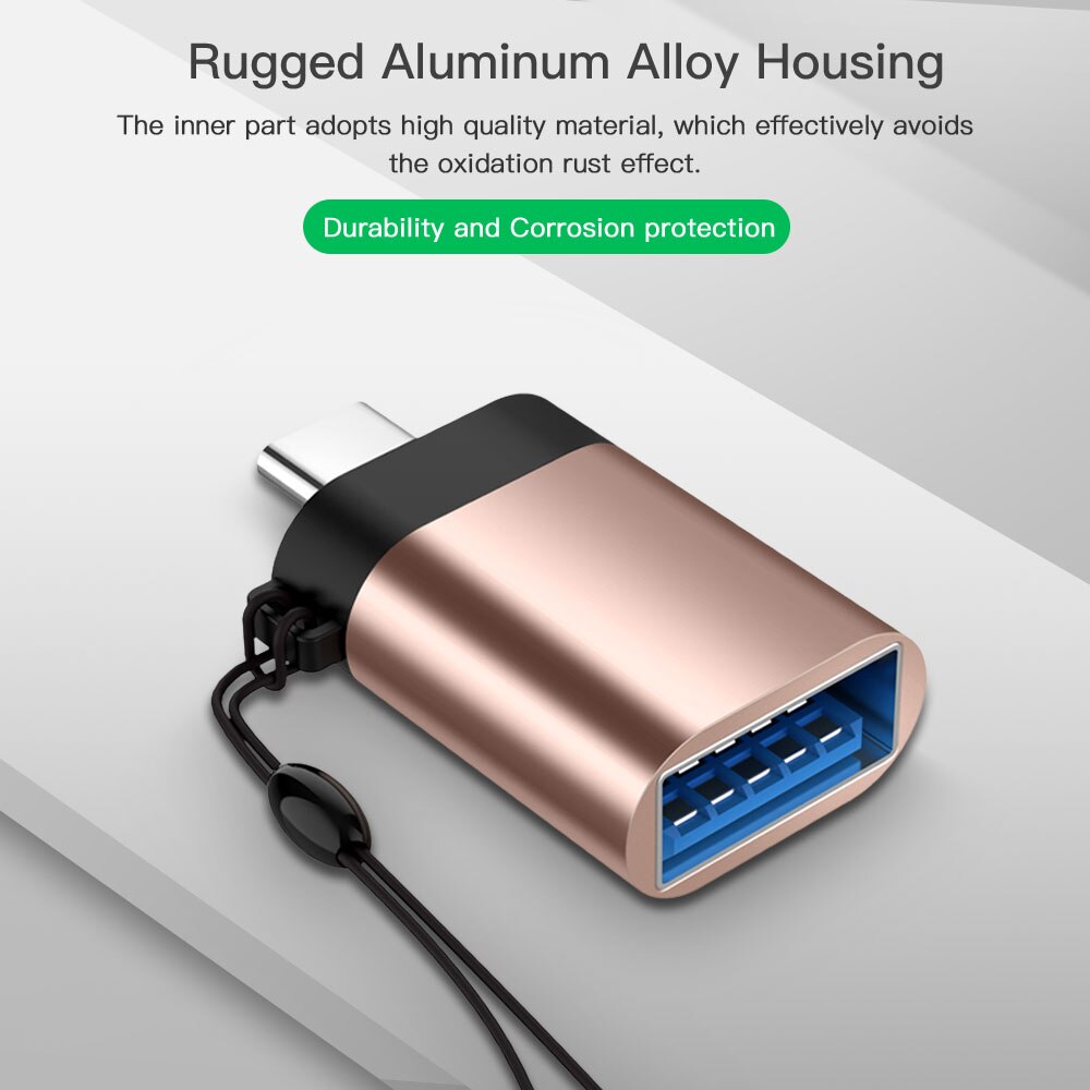 Adaptateur micro usb type-c 3.0 OTG, convertisseur de données de Charge, pour Samsung S9 S8 Huawei P20 Pro Macbook