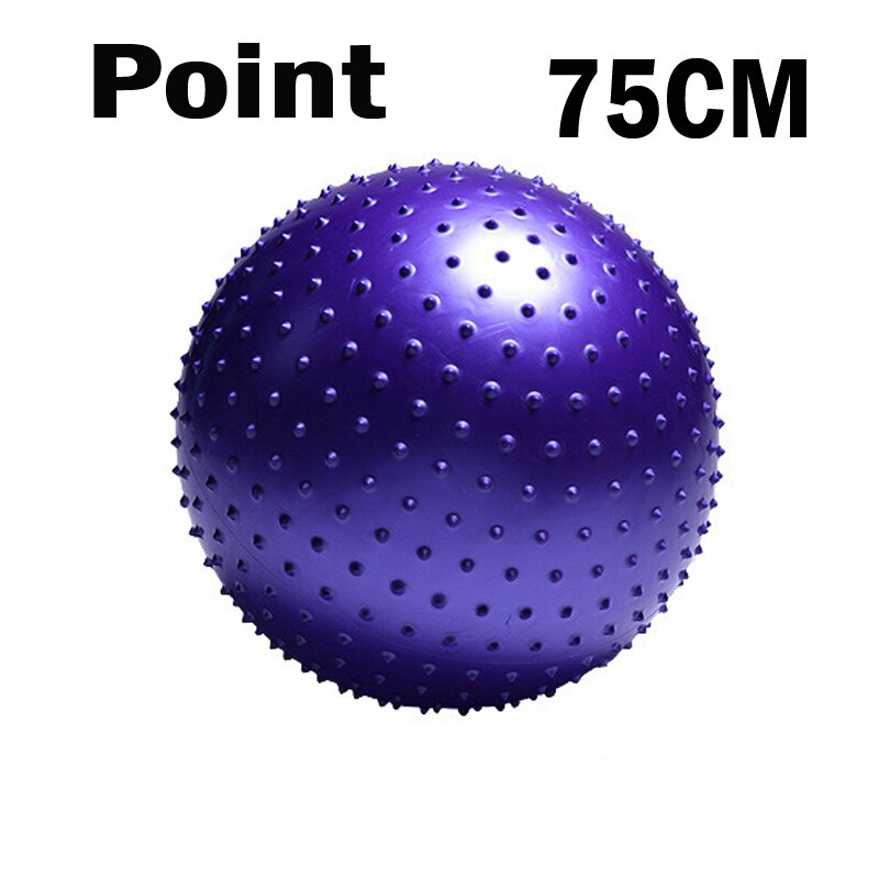 ITSTYLE Sports Yoga Ball Point Fitness Gym Balance Ball Fitball Exercise Pilates Workout Barbed Massage Ball 55cm 65cm 75cm 85cm: 75CM Purple