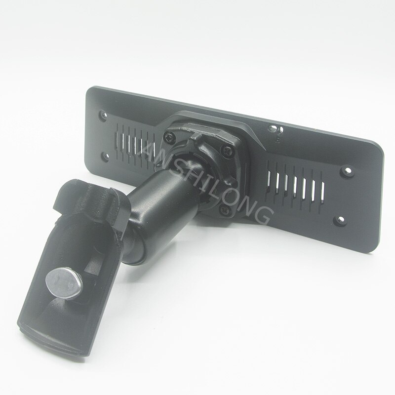 Rear View Mirror Back Plate Panel + Interior Mirror Bracket for Car DVR Instead of Strap: with bracket No.2